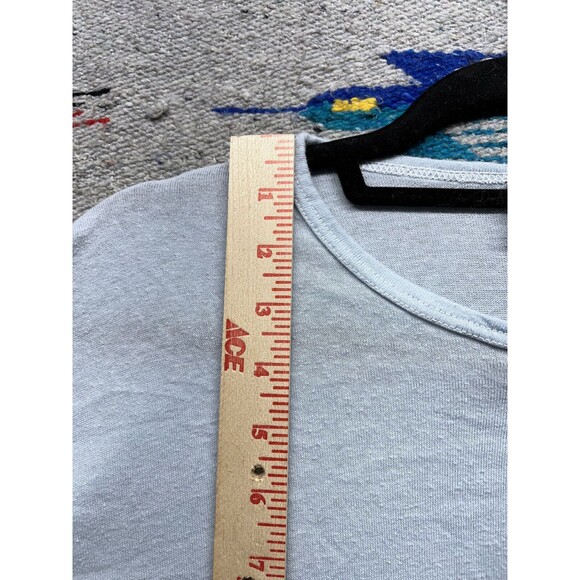 Vintage 80s Maler henley t shirt striped button super soft Medium - Picture 8 of 10